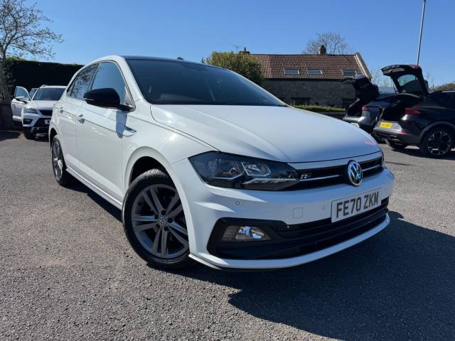 Volkswagen Polo 1.0 TSI 115 R-Line 5dr DSG Hatchback Petrol Metallic White