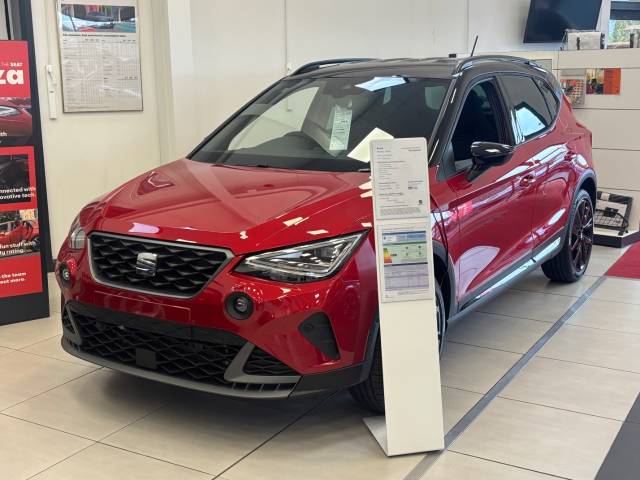 SEAT Arona FR Black Edition 1.0TSI (115PS) Hatchback Petrol Desire Red
